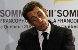 Sarkozyfrancophonie08reuters